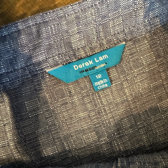 Derek Lam for Design Nation Button Front Chambray Jumper Dress Size 12 NWOT - Picture 6 of 10